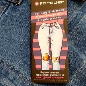 Cover Girl Women's Distressed Ripped Skinny Jeans